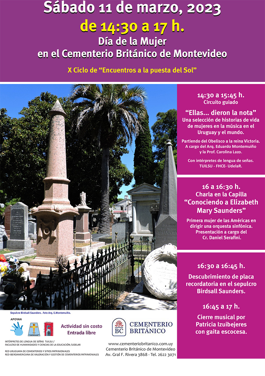 Día de la Mujer  Cementerio Británico Montevideo